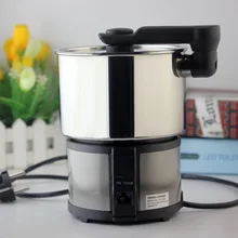 110V 220V Dual Voltage Travel Cooker Portable Mini Electric Rice Cooking Machine Hotel Student Multi Stainless
