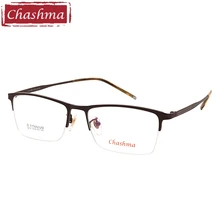 Чашма стиль чистый титан очки Половина очки качество тренд оптические очки для мужчин прогрессивные оправы