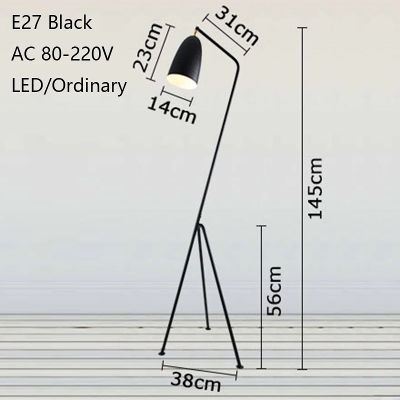 Креативный регулируемый металлический окрашенный E27 СВЕТОДИОДНЫЙ торшер 110V 220V напольный светильник для гостиной Спальня Кабинет прикроватный офис