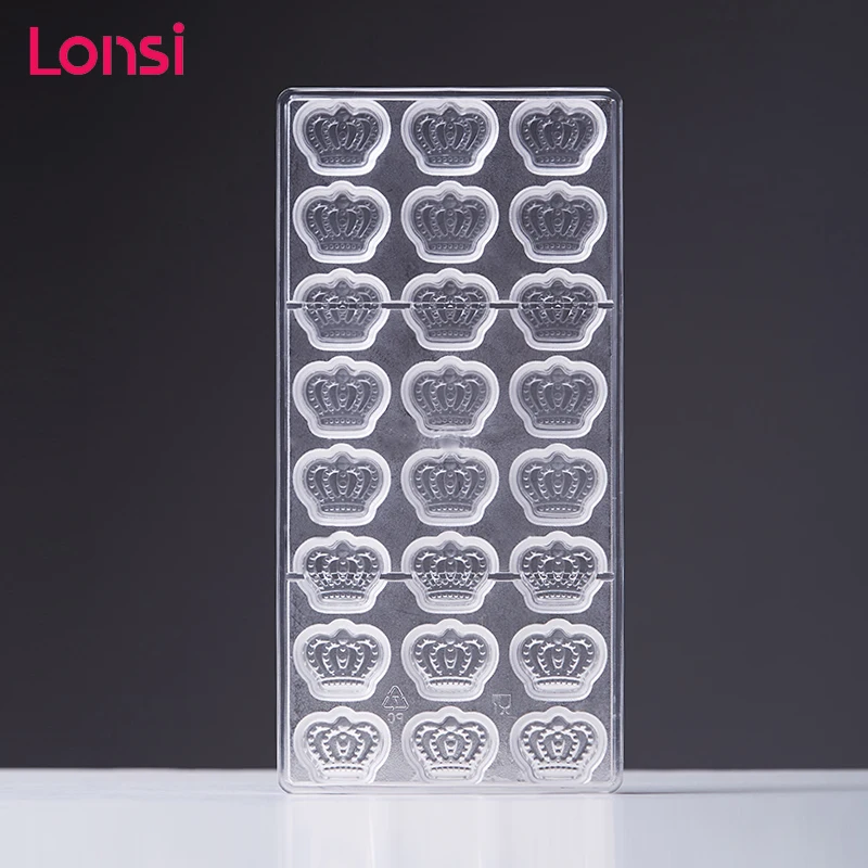

LONSI Crown Shape 3D Fondant Cake Silicone Mold for Polymer Clay Molds Kitchen Chocolate Pastry Candy Making Tools