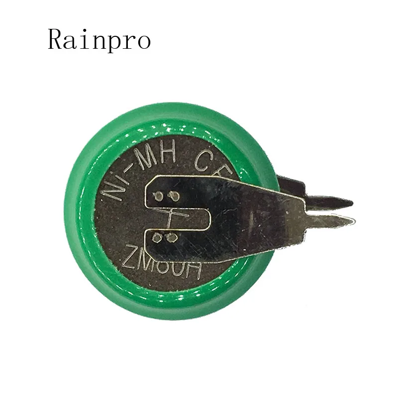 Rainpro 4 шт./лот 1,2 V 80mAh Ni-MH Ni MH батареи с штырьками перезаряжаемая Кнопочная батарея для таймера