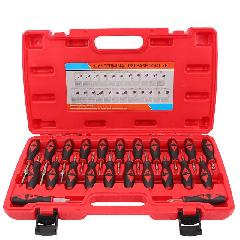 23 Pcs Car Electrical Terminal Wiring Crimp Connector Pin Remover Tool