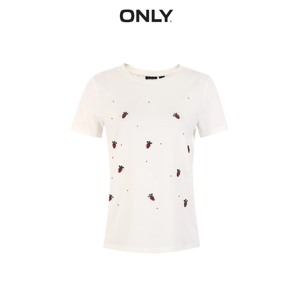 ONLY Women's Fruit Bead Short-sleeved T-shirt | 119101620