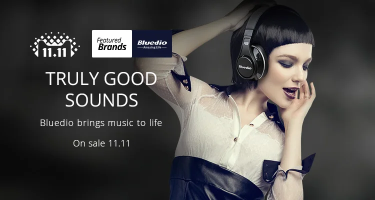 [Featured Brands] Bluedio Truly Good Sounds: Bluedio brings music to life. On sale 11.11!