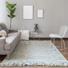 Новая Зеландия шерсть ручной работы супер мягкий ковер Скандинавская гостиная спальня прикроватное одеяло 160 см x 230 см