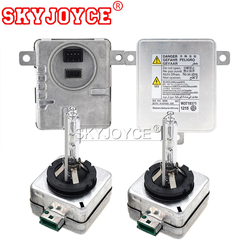 SKYJOYCE 55W D3S Auto Car Headlight Replacement kit 55W Fast Bright Xenon Bulb D3R Electronic HID Ballast Kit  6000K 4300K 8000K (1)