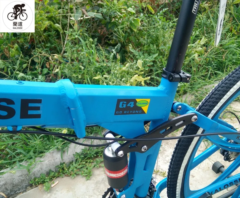 Cheap Kalosse Children bicycle full suspension mountain bike M390 folding mountain bicycle 27 speed 26er 13 Cheap Kalosse Children bicycle full suspension mountain bike M390 folding mountain bicycle 27 speed 26er 13