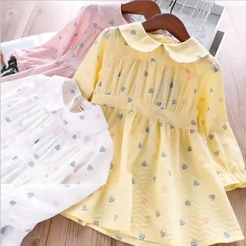 

girl cotton dresses 2019 fall kids print dress sweet children princess dresses fashion baby girl clothes kids clothing