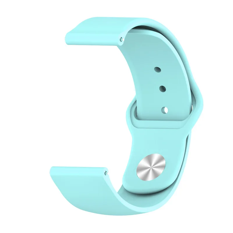 20 мм Силиконовые мягкие полосы для Xiaomi Huami Amazfit ремешок Bip ремень часы браслет для galaxy Watch 42 мм/gear S2 спортивный браслет - Цвет: sky blue