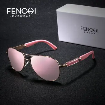 FENCHI Rosa 2021 gafas de sol de las mujeres polarizado Sunglasess de conducción 2020 gafas de sol de Aviador hombres señoras oculos de sol feminino 1