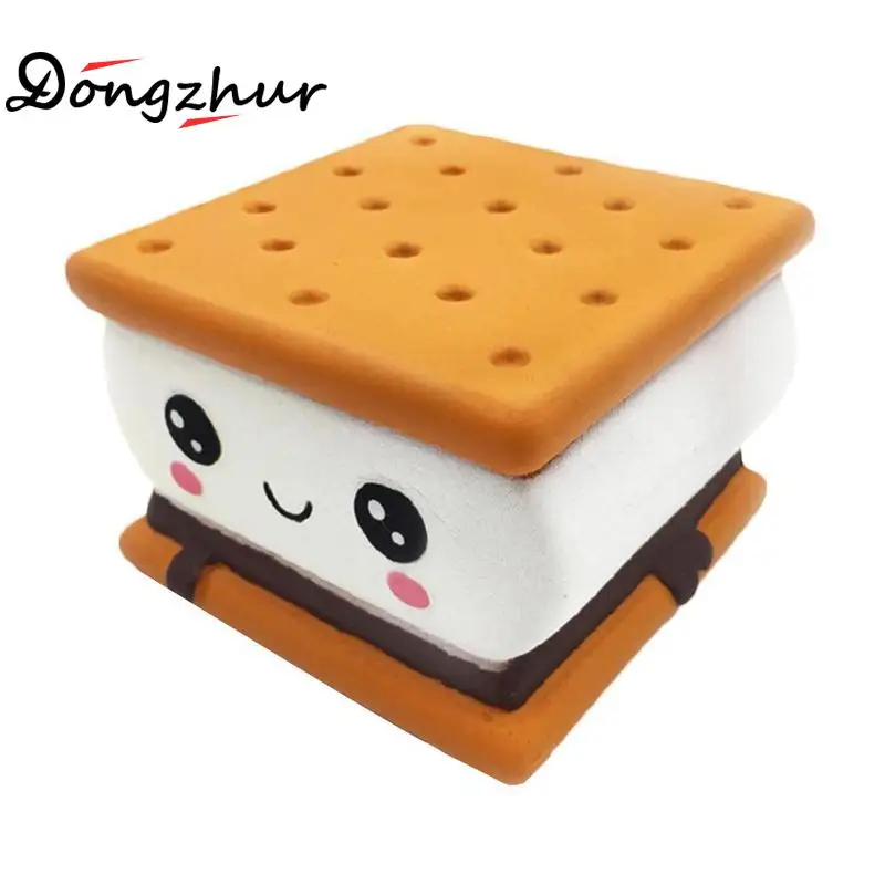 

Cute Chocolate Sandwich Cookies Shaped Slow Rebound squishy Toy Funny Simulation Soft Food Children's Decompression Toy QWE9853A