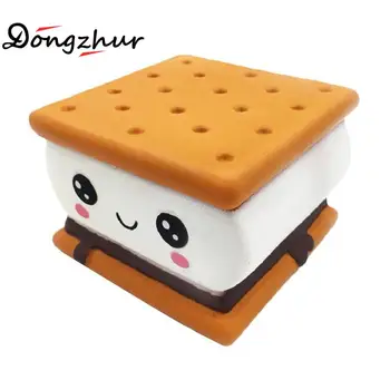 

Cute Chocolate Sandwich Cookies Shaped Slow Rebound squishy Toy Simulation Soft Food Children's Decompression Toy QWE9853A