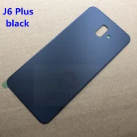 Для SAMSUNG Galaxy J4+ J6+ J415 J610 задняя крышка батарейного отсека задняя дверь корпус чехол для SAMSUNG J4 plus J6 plus J4+ J6+ задняя крышка - Цвет: J6 plus black
