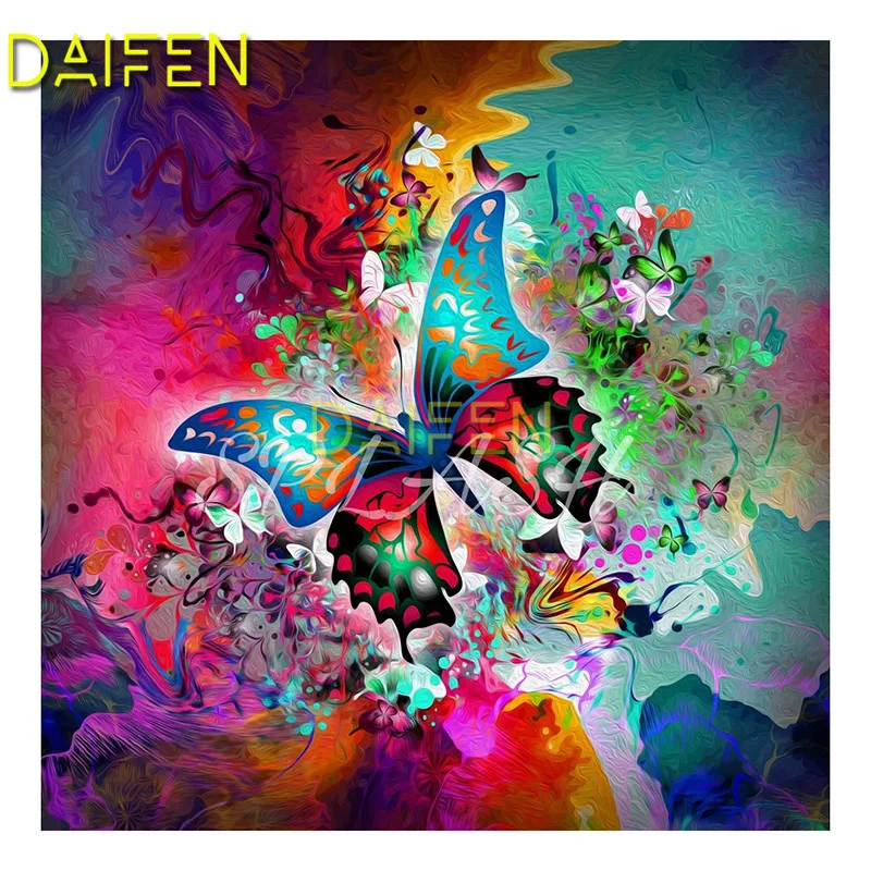 

Full Square Diamond painting Cross stitch butterfly Full Round Diamond mosaic colorful anmail DIY Diamond embroidery butterfly