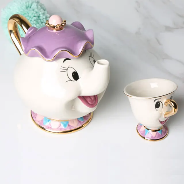 Beauty And The Beast Teapot Tea Pot Lovely Porcelain Coffee Set