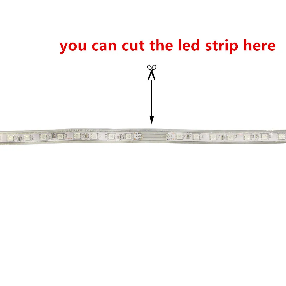 SMD-5050-AC220V-RGB-LED-Strip-Flexible-Light-IP67-Waterproof-60leds-m-Led-Tape-With-Power