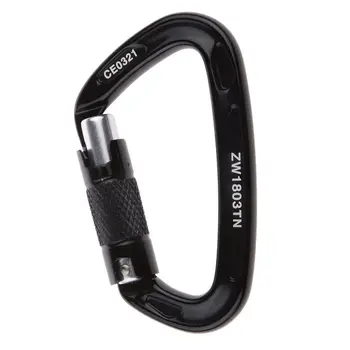 

LGFM-24KN D-Ring Climbing Equipment - Snap Hook, Carabiner Snap Hook for Mountaineering Climbing - Maximum Load 2400KG