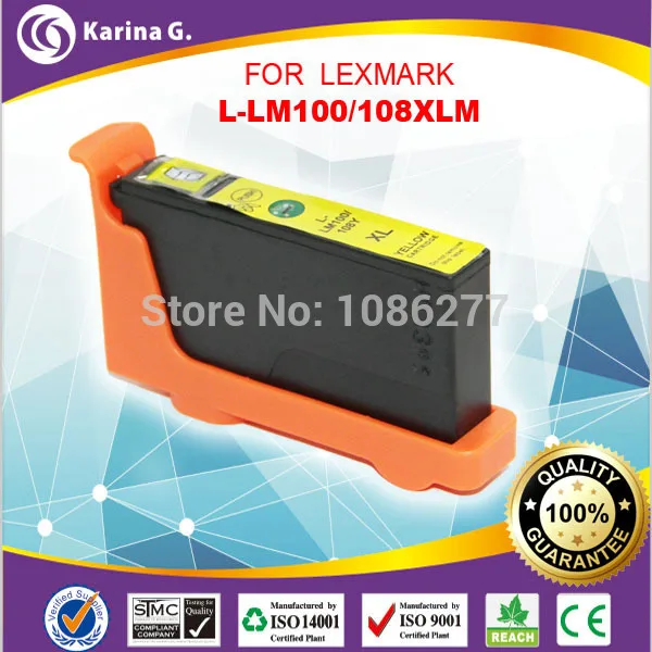 Aliexpress.com : Buy Single Yellow Inkjet Cartridge For Lexmark pro208 high yield ink cartridge