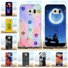 For Samsung Galaxy S6 Case Soft TPU Silicone For Samsung Galaxy S6 G920 G920F Cover Flowers Pattern For Samsung Galaxy S6 Coque goowiiz красный samsung galaxy s6