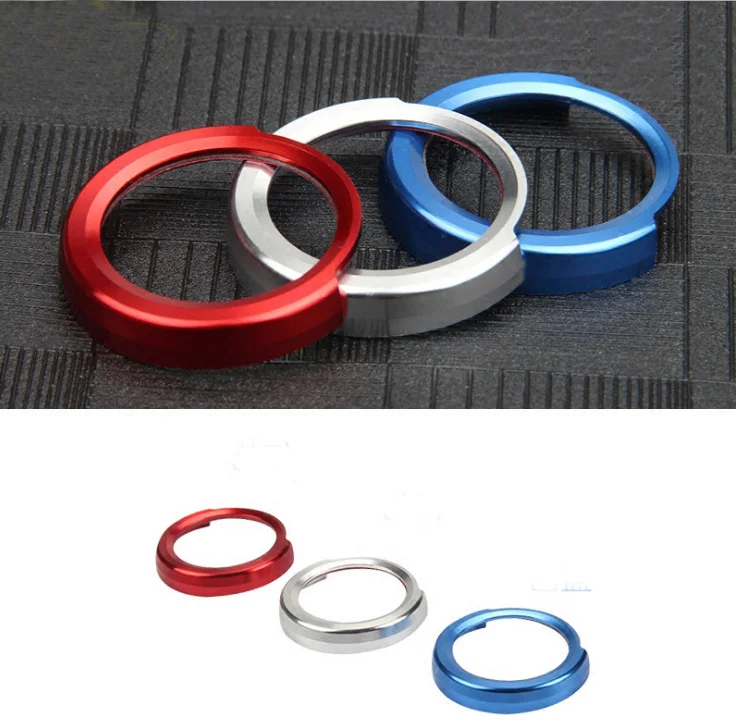 

Aluminum dedicated a Key Trim Style start button decorative circle ignition coils Stickers for BMW F30 3 Series 316i 320i 328i