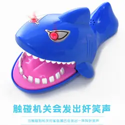Электрическая большая акула кусает палец светящийся звук большая акула детская пародия новые игрушки