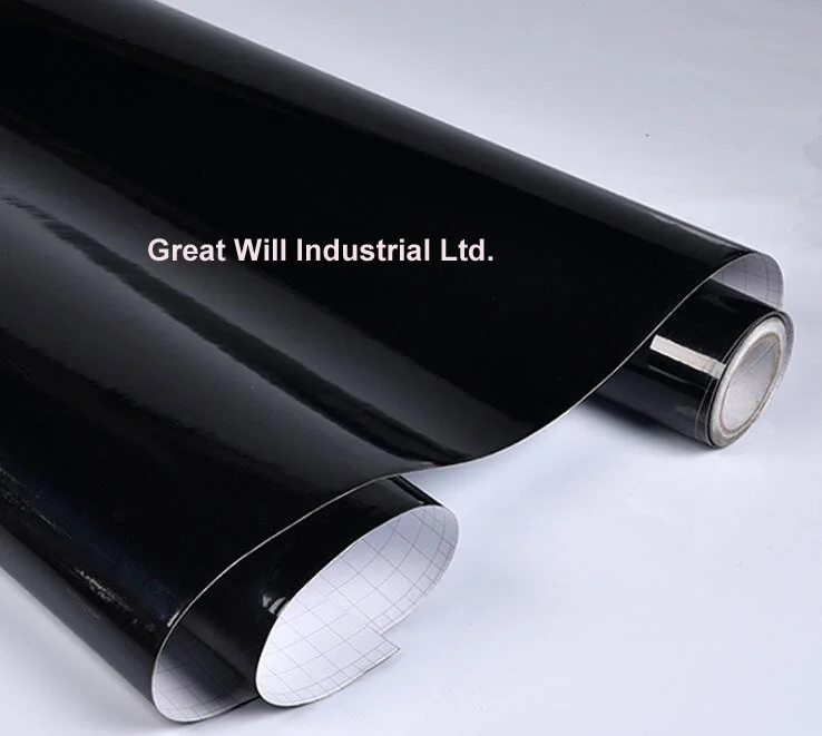 3 Layers Black Gloss Vinyl Wrap Car Wrap with Air Bubble Free For Car wrap  Styling Sheets piano glossy Film Size 1.52x30m/Roll - AliExpress