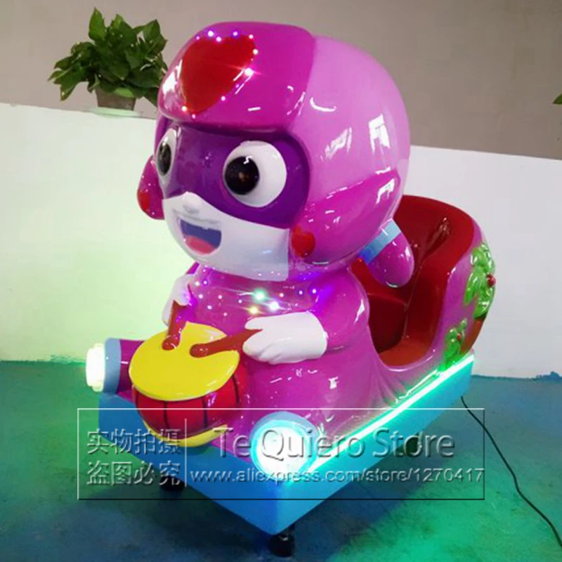

Lovely Toy Cars Amusement Kids Ride Electric Swing Game Machine With Music And Lights