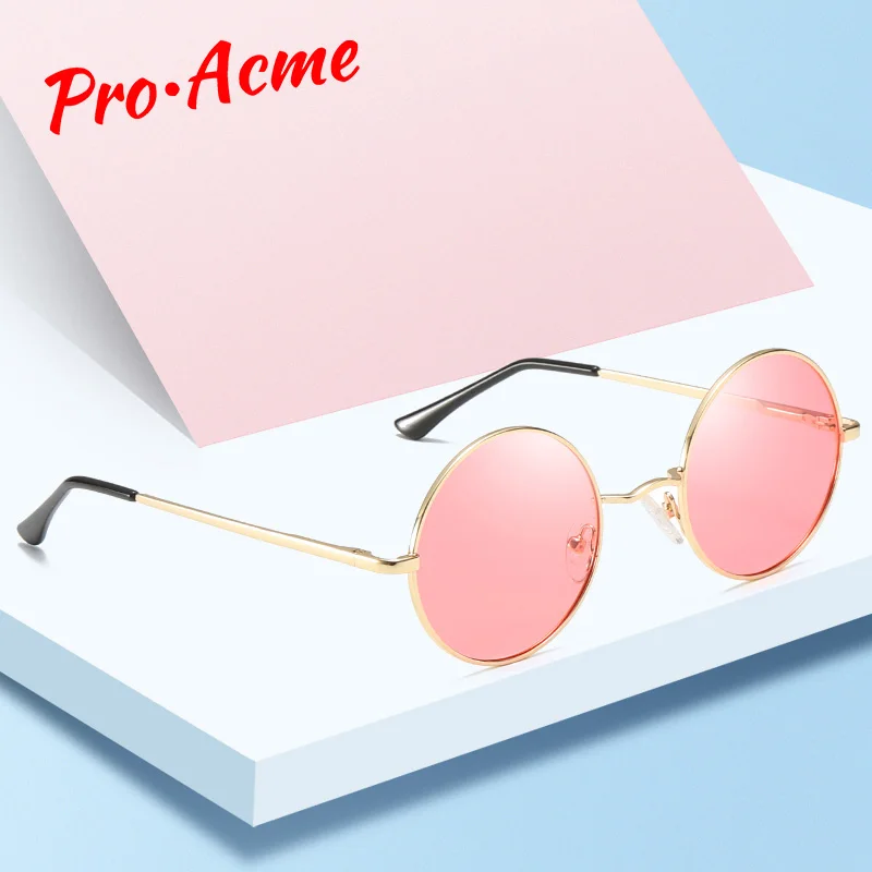 Pro Acme классические ретро круглые поляризованные солнцезащитные очки для женщин и