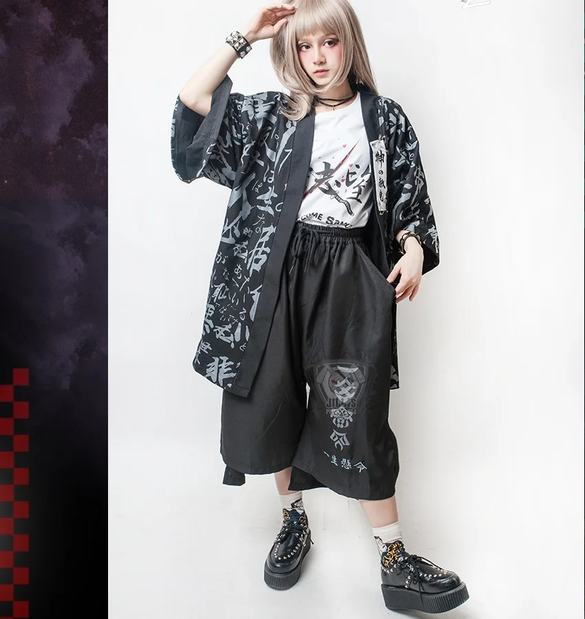 Cordon 2018 Nouveau Taille Rue Noir Jambe Cheveux Plus Et Pantalon Impression Mode Clohting Punk De Large Styliste Gothique Hommes Femmes La Costumes OBrgnFB