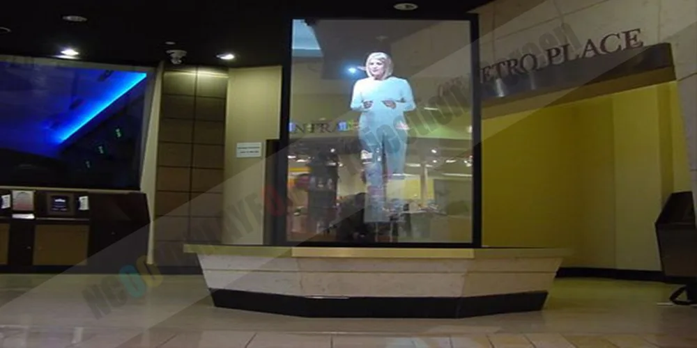 Прозрачный 5 метров x 1,524 метров прозрачная задняя проекционная пленка для голограммы дисплея рекламы