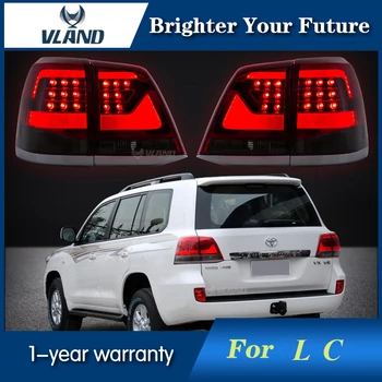 

Car LED Tail Lamp For Toyota Land Cruiser FJ200 Tail Lights 2008 2009 2010 2011 Smoked Red Lens Rear Lamp Brake