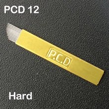 200 шт PCD Иглы для татуировки 12 pin Lamina Tebori 12 жесткий постоянный макияж с микроволокном бровей татуировки