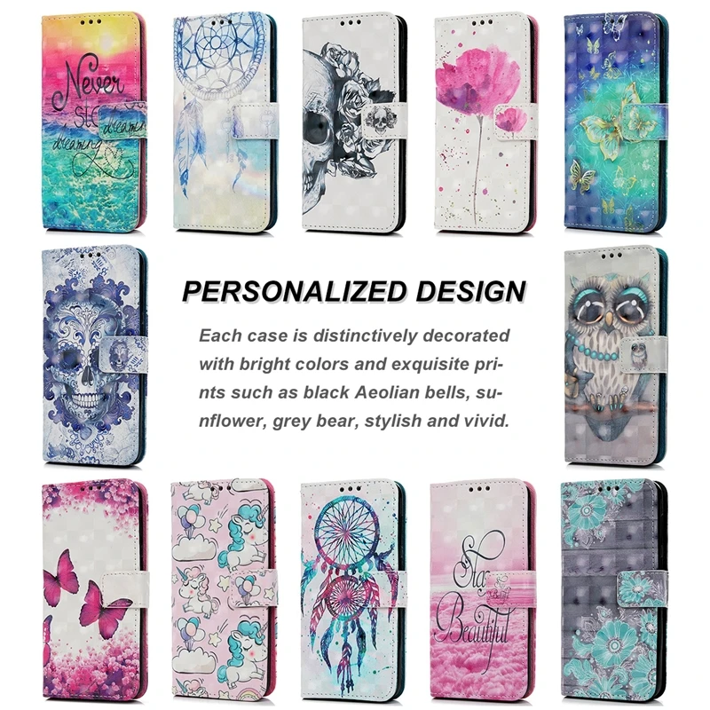 

GrandEver Flip Case For Xiaomi Redmi Note 5A Cover TPU For Owl Wind bell Butterfly 3D Flower Coque For Xiaomi Redmi Note 5A