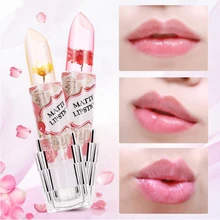 Водостойкая помада Хризантема желе цветы бальзам для губ палочка температура увлажняющий крем косметика для губ водостойкая губная помада
