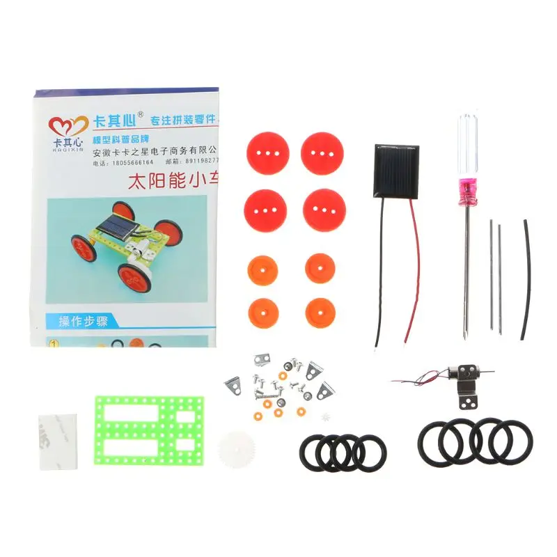 

Mini Solar Powered Racing Car Vehicle DIY Kit Children Educational Gadget Kid Toy Science Set