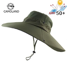14 см супер длинные широкие поля Панама дышащий Quick dry Для мужчин Для женщин Boonie Hat Лето УФ-защита Кепки Пеший Туризм панама для рыбалки
