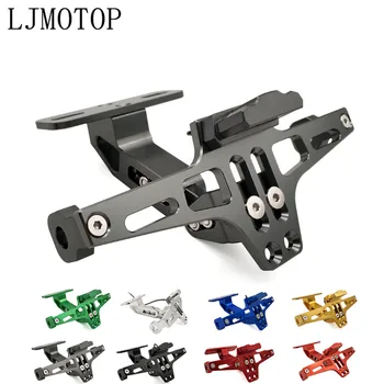 

CNC Motorcycle License Number Plate Frame Holder Bracket With LED For KAWASAKI Z900 Z650 Z800 NINJA 250 300R 300 Z250 Z300 250R