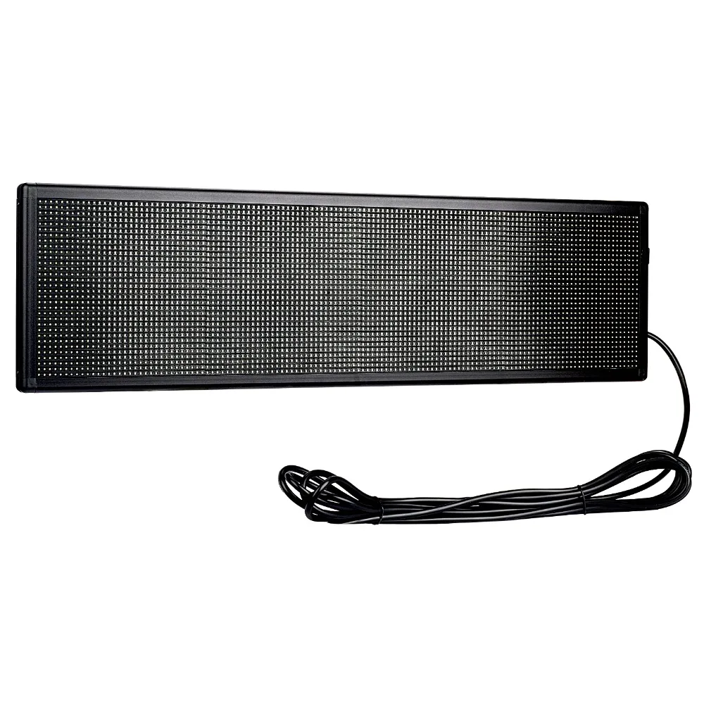 Módulo de Led Multi linha de Rolagem Exibição de Mensagem de Carro Traseira do Lado do Painel Painel de Publicidade de Ônibus 12 v 32x128 Pixels Wi fi 120 v Levou Sinal Janela de Publicidade de Ônibus 8 Módulos de LED