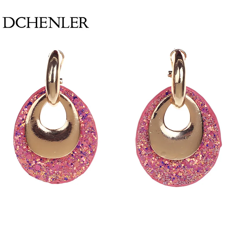 

DCHENLER Drop big Leather summer Earrings Zinc alloy Earrings Large Long Brinco sieraden Oorbellen voor vrouwen leopard print