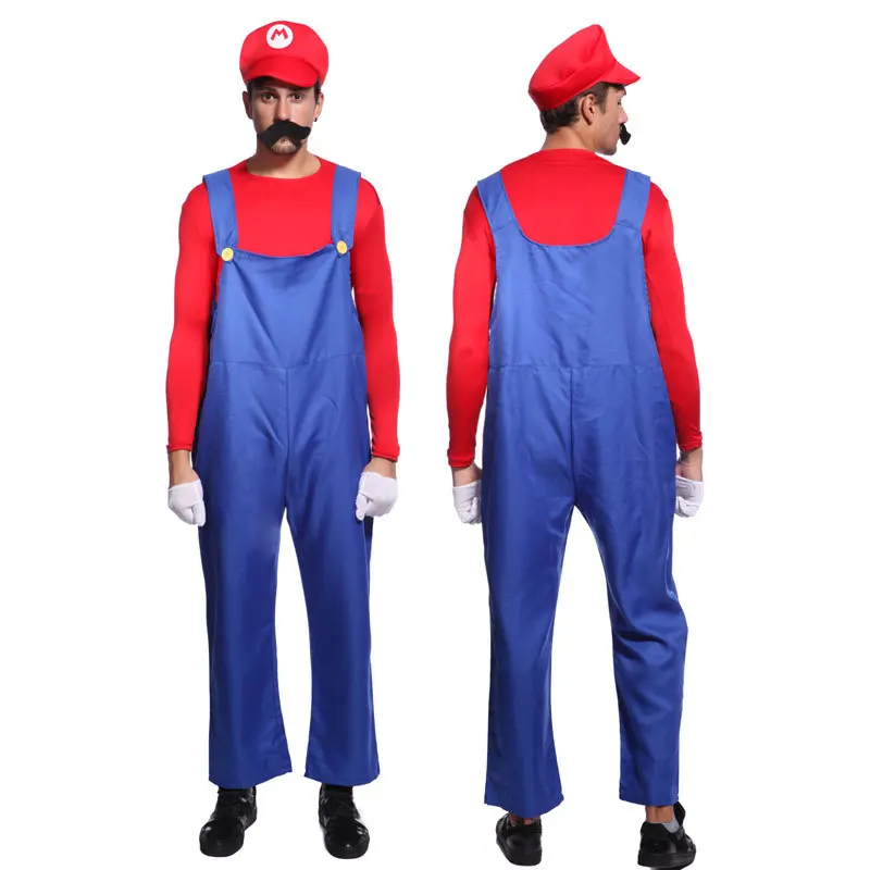 mens super mario brothers bros costumes party fancy dress hat