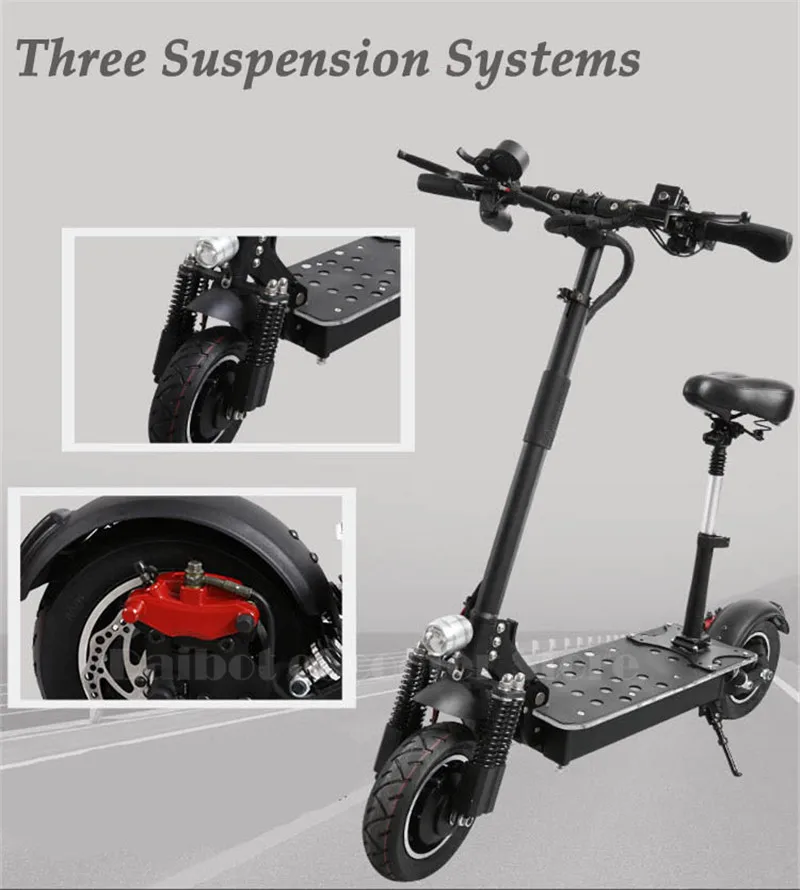 UBGO Electric Scooter 2000W 60V Two Wheel Electric Scooters 10Inch Double Drive 52V Gapless Handle Bar Powerful Electric Scooter (14)