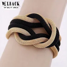 Новая мода в европейском и американском стиле металлический в сдержанном стиле подборка себе очарование Темперамент Коренастый браслет для Для женщин