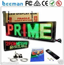 Leeman Alibaba Выразить Горячие Продажи P10 Одинокая Белая Цвет Программируемый ПРИВЕЛО Движущихся Сообщение Вывеска с шагом 10 мм