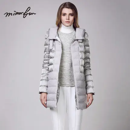 Cheap 2015 Hot New Winter Thicken Warm Woman Down jackets Parkas Coat Outerweat Straight Hooded Luxury Brand Long Splice Plus Size XL