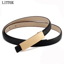 Thin Belt For Women Genuine Leather women’s Cummerbunds Decorative Smooth Belts Female Straps Waistband