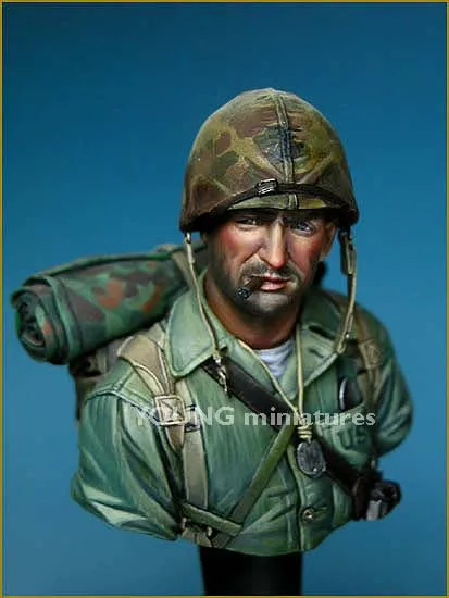 1/10 фигура из смолы USMC IWOJIMA 1945 грудь GK военная тема Второй мировой войны без