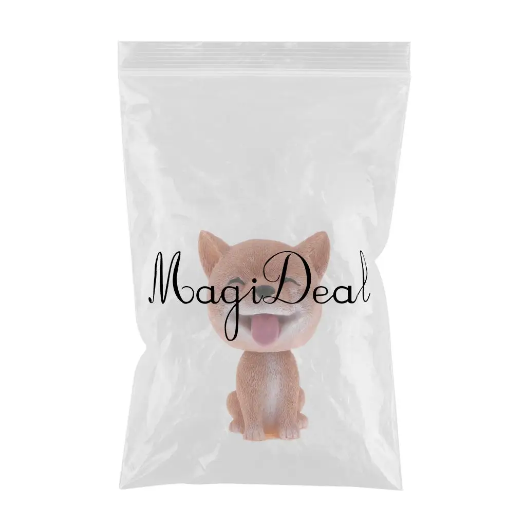 Shaking Head Shiba Inu Lucky Dog Puppy Bobbing Heads Bobblehead Toy Aniaml Figures Car Dashboard Auto Decoration