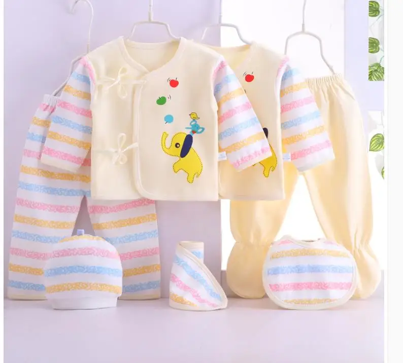 Newborn underwear set of 7 pieces 1 - Цвет: Синий