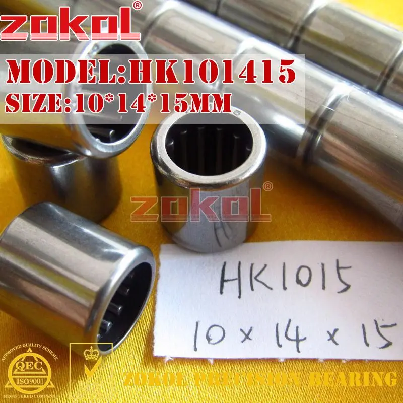 Подшипник zokol HK1008 HK1010 HK1012 HK1015 игольчатый роликоподшипник плавающего 10*14*8/10/12/15 мм