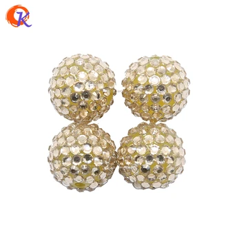 

R146 Cordial Design 100Pcs/Bag 20MM Light Shinny Color Rhinestone Beads For Chunky Necklace Making CDWB-517211